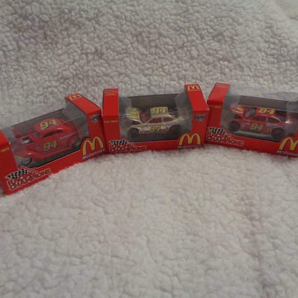 Bill Elliott Racing Champions 3 Car Set #94 McDonalds 3.25" Length - Picture 2 of 13